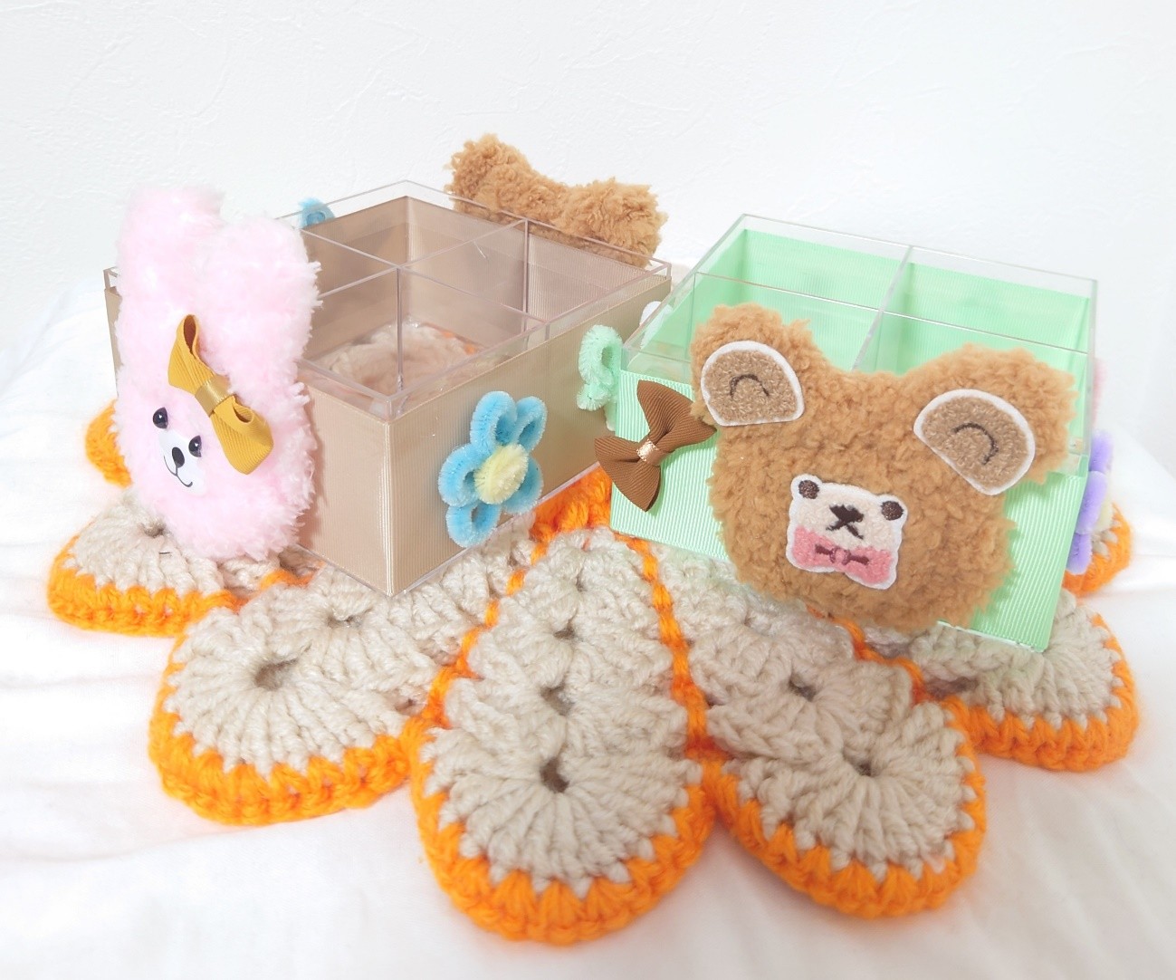 モールで作るくまちゃん小物入れ作り