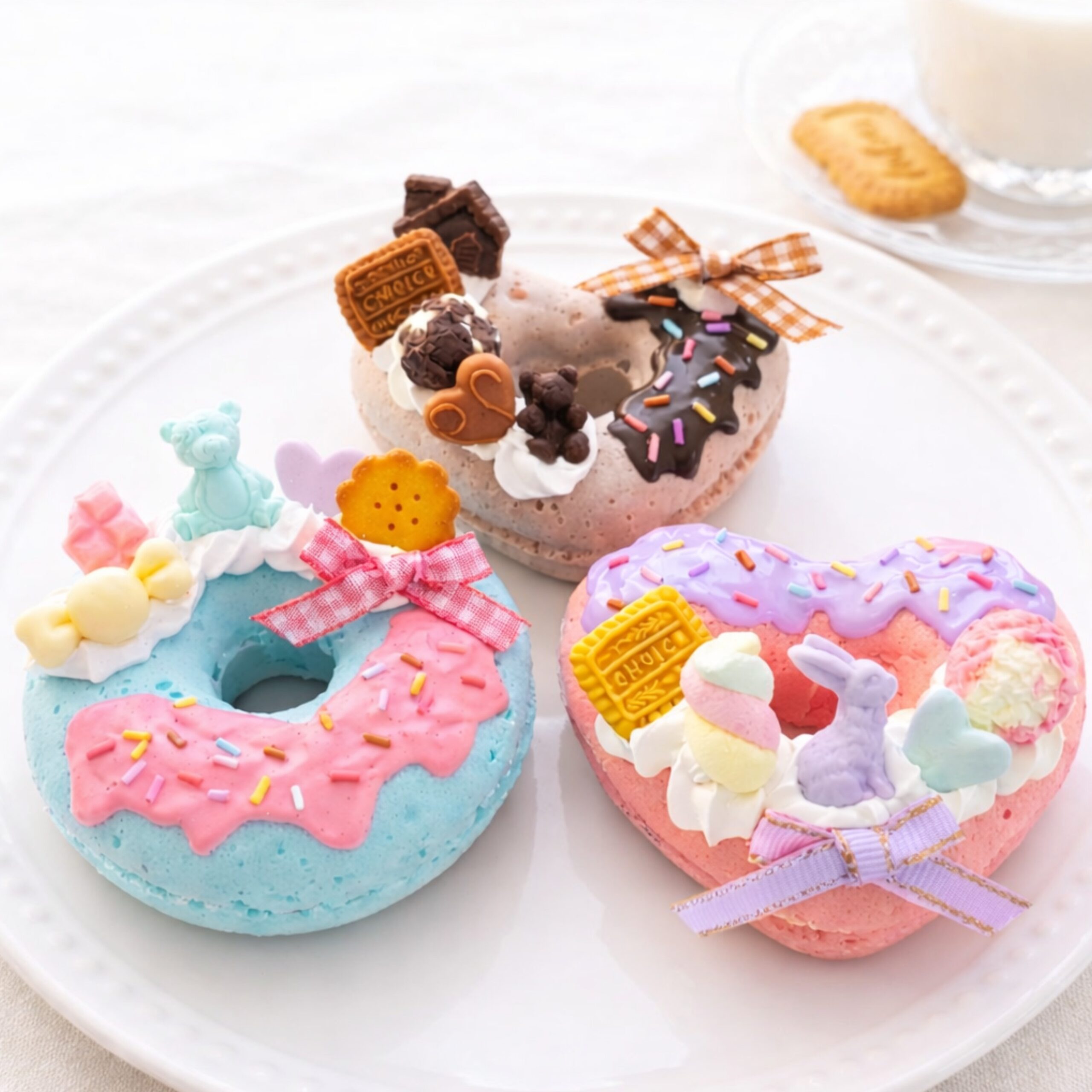 スクイーズデコ＆フロート風キーホルダー（Sweet time）