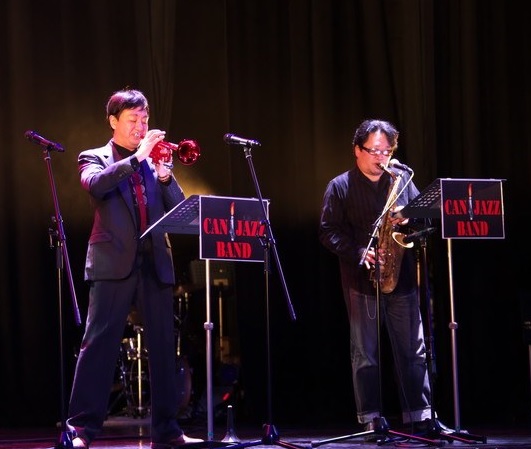 「JAZZ街　新潟へようこそ。」　CAN＄JAZZ　BAND